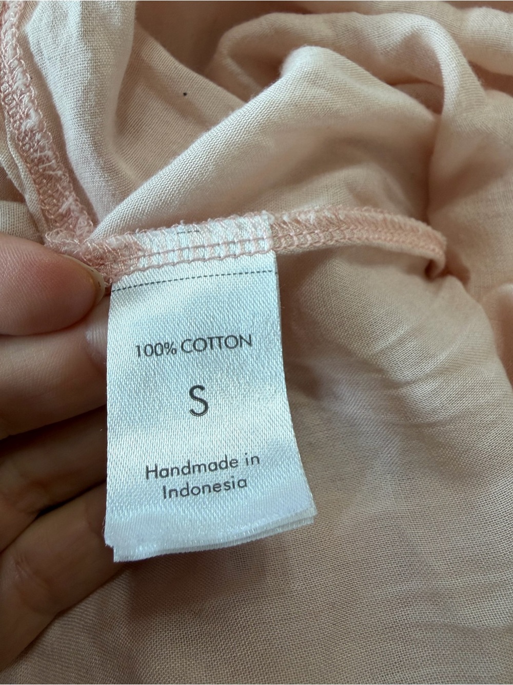 Pampelone Perle Blush Pink Pintuck Pleat Cotton Tiered Maxi Dress Small Handmade - Picture 9 of 10